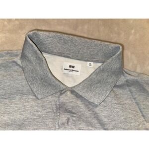 Engineered Garments x Uniqlo Polo Shirt Mens XL Gray Casual Short Sleeve